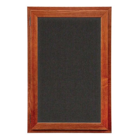 United Visual Products Outdoor Enclosed Combo Board, 42"x32", Satin Frame/Black & Apricot UVCB4232OD-BLACK-APRICOT
